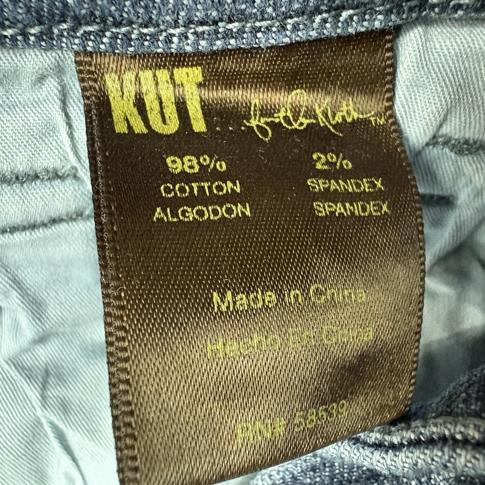 KUT From The Kloth Jeans Size 10 Bootcut Stretch Medium Wash Blue Denim - Picture 6 of 9